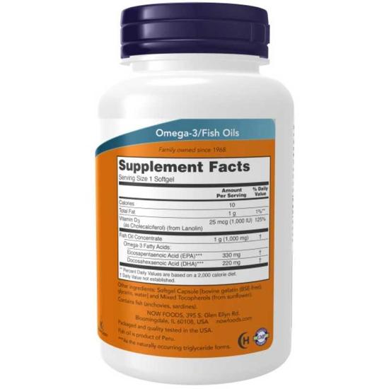 NOW Foods Tri-3d Omega Softgels 90 Softgels