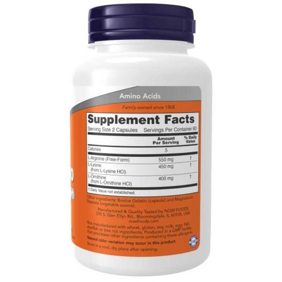 NOW Foods Tri-Amino Capsules 120 Capsules
