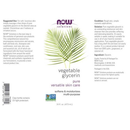 NOW Foods Vegetable Glycerine 118ml