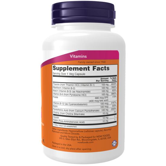 NOW Foods Vitamin B-100 Capsules 100 Capsules