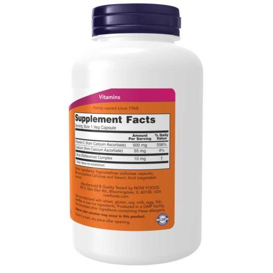 NOW Foods Vitamin C-500 Calcium Ascorbate-C Capsules 100 Capsules