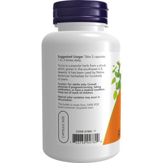 NOW Foods Yucca 500mg Capsules 100 Capsules