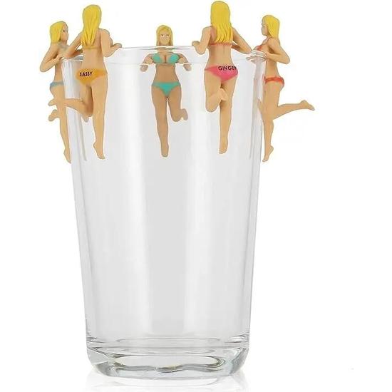 NPW Drinking Buddies Bosom Buddies Drink Markers Pack Of 6