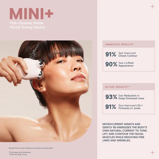 NuFACE Mini+ Facial Toning Starter Kit Midnight Black