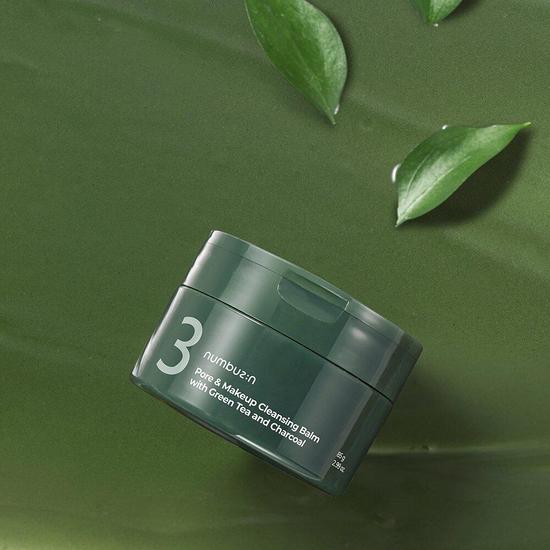 Numbuzin No.3 Pore & Makeup Cleansing Balm With Green Tea & Charcoal