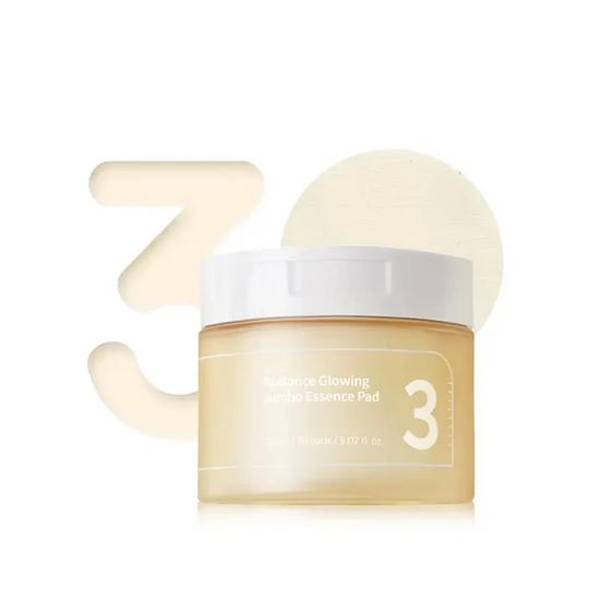 Numbuzin No.3 Radiance Glowing Jumbo Essence Pad 70 Pads