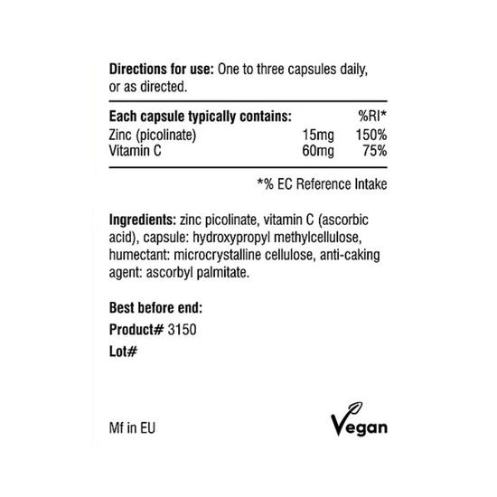 Nutri Advanced Zinc Picolinate Capsules Cosmetify