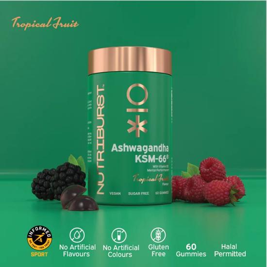 Nutriburst Ashwagandha KSM-66 Gummies 60 Gummies