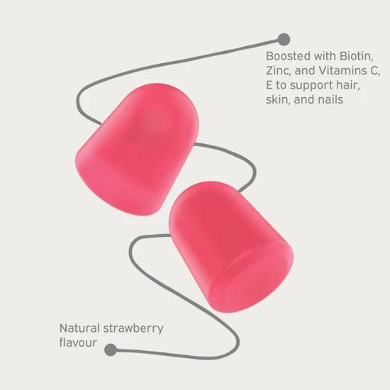 Nutriburst Biotin PowerPlus 2500mcg Gummies 60 Gummies