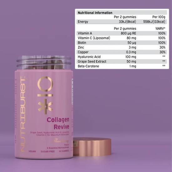 Nutriburst Collagen Revive Gummies 60 Gummies