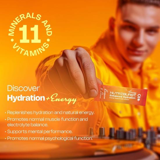 Nutriburst Enhanced Hydration + Energy Strawberry/Watermelon Sachets 6 Sachets