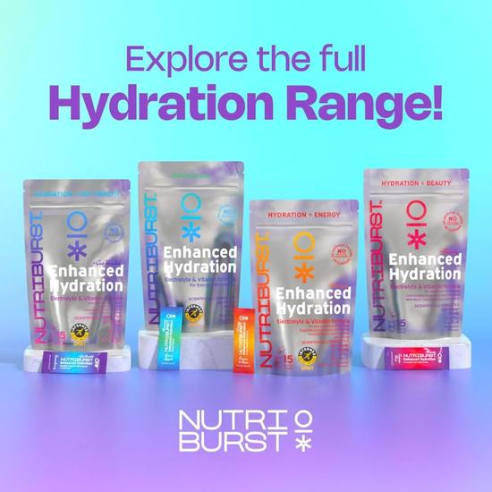 Nutriburst Enhanced Hydration + Gut Health Mixed Fruit Flavour Sachets 15 Sachets