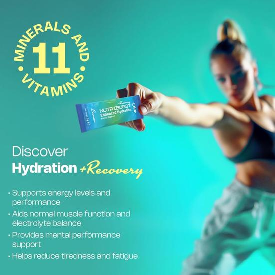 Nutriburst Enhanced Hydration + Recovery Lemon Flavour Sachets 6 Sachets