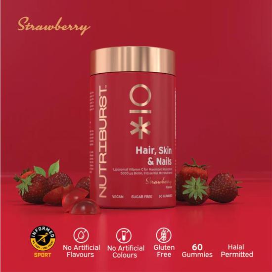Nutriburst Hair Skin & Nails Gummies 60 Gummies