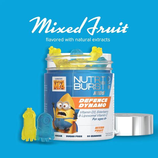 Nutriburst Kids Minions Defence Dynamo Gummies 60 Gummies