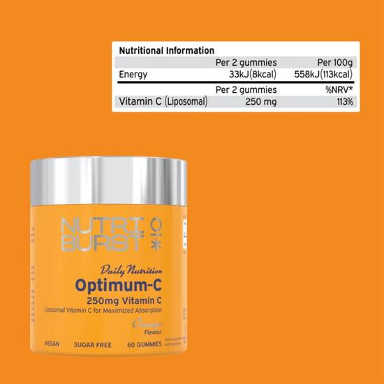 Nutriburst Liposomal Vitamin C 250mg Gummies 60 Gummies