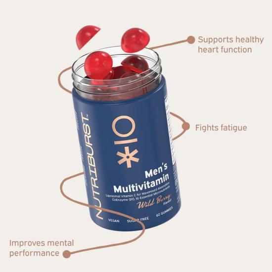 Nutriburst Men's Multivitamin Gummies 60 Gummies