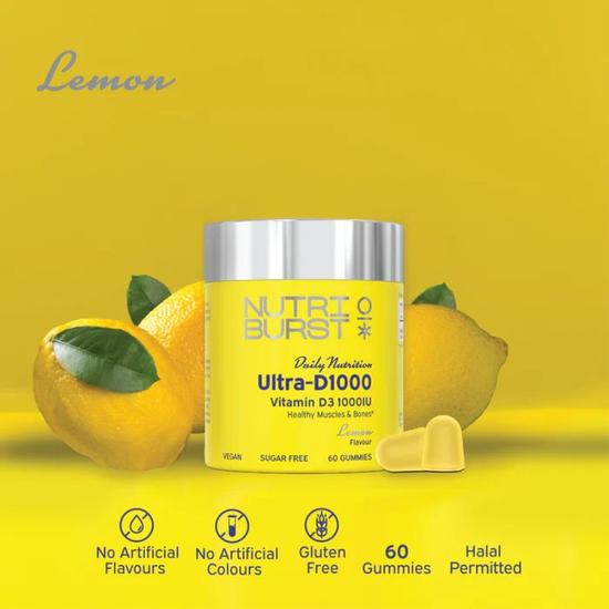 Nutriburst Vitamin D3 1000iu Gummies 60 Gummies