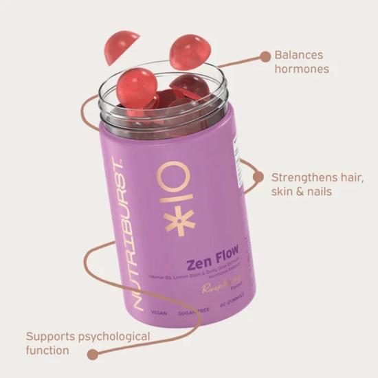 Nutriburst Zen Flo Gummies 60 Gummies