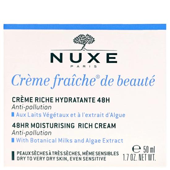 Nuxe Creme Fraiche De Beaute 48HR Moisturising Rich Cream For Dry To Very Dry Sensitive Skin 50ml