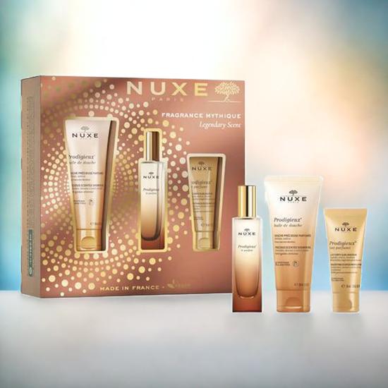 Nuxe Prodigieux The Legendary Scent Gift Set 30ml La Parfum, 100ml Shower Oil, 30ml Body Lotion