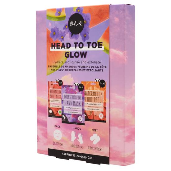 Oh k! Head To Toe Glow Mask & Peel Pamper Set