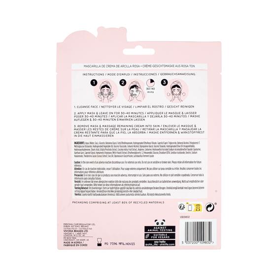 Oh k! Pink Clay & Witch Hazel Cream Sheet Mask Pack of 3
