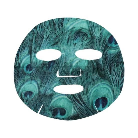 Oh k! SOS Skin Toning Peacock Print Sheet Mask