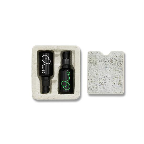 Oio Lab Glow Facial Set. Multi-Dimensional Hydrating Gel Serum + Calming Creamy Emulsion 2 x 30ml