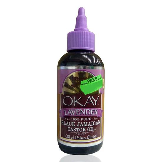 Okay 100 Percent Pure Black Jamaican Castor Oil With Lavender 118ml