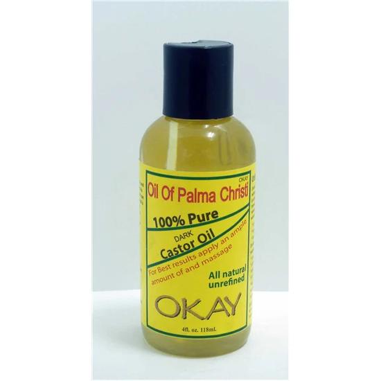 Okay Oil Of Palma Christi 100 Percent Pure Dark Castor Oil 118ml