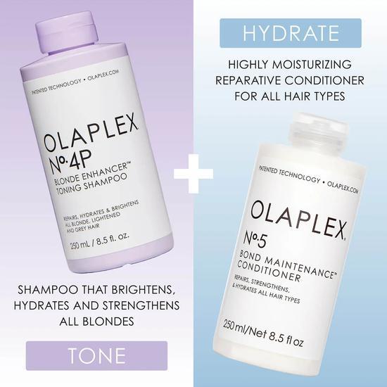 Olaplex No. 4p & 5 Blonde Shampoo & Conditioner Set 2 x 250ml