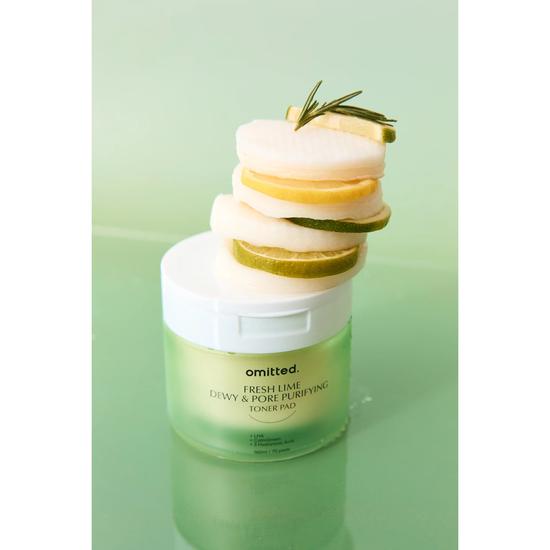 Omitted Fresh Lime Dewy & Pore Purifying Toner Pad 160ml
