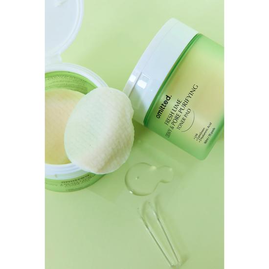 Omitted Fresh Lime Dewy & Pore Purifying Toner Pad 160ml