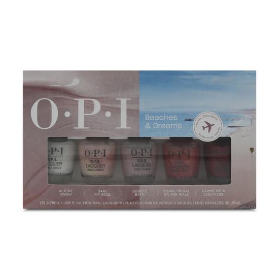 OPI Beaches & Dreams Nail Polish Set 5 Mini Bottles