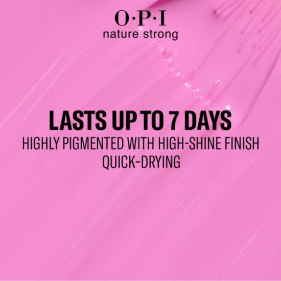 OPI Emflowered Nail Polish Nature Strong 15ml - Pink
