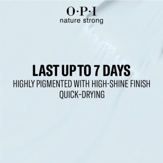 OPI Raindrop Expectations Nail Polish Nature Strong 15ml - Blue