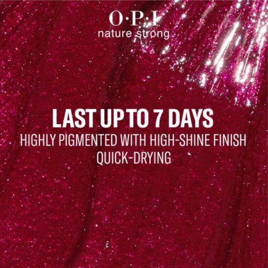 OPI Raisin Your Voice Nail Polish Nature Strong 15ml - Red