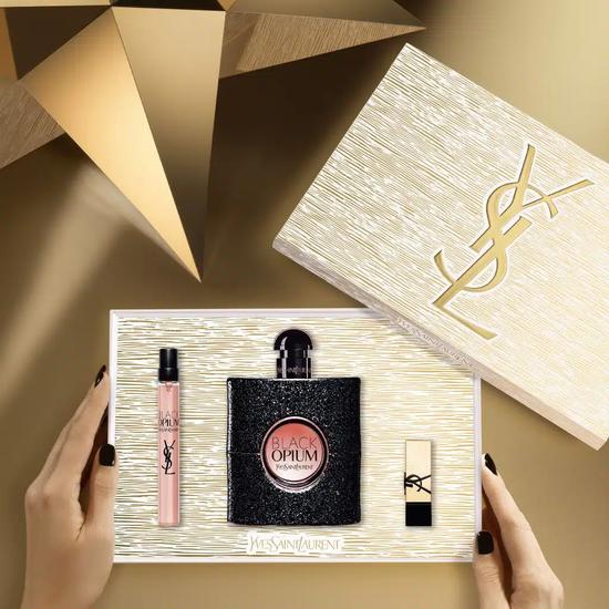 OPI YSL Black Opium Eau De Parfum Gift Set 90ml