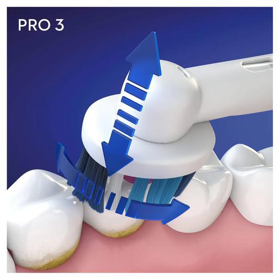 Oral B Pro 3 3000 3d White Electric Toothbrush Pink