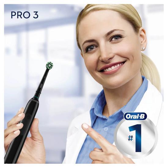 Oral B Pro 3 3000 Cross Action Electric Toothbrush Black