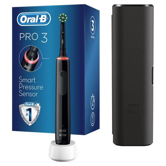 Oral B Pro 3 3500 Cross Action Electric Toothbrush Black