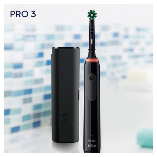 Oral B Pro 3 3500 Cross Action Electric Toothbrush Black