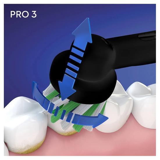 Oral B Pro 3 3500 Cross Action Electric Toothbrush Black