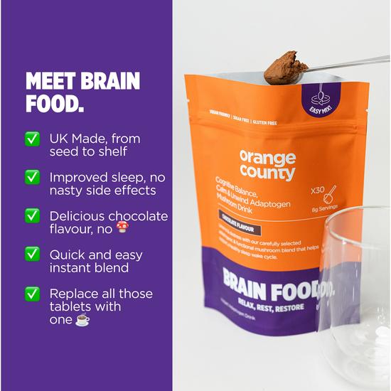Orange County Wellbeing Brain Food. Calm & Unwind 30 Servings