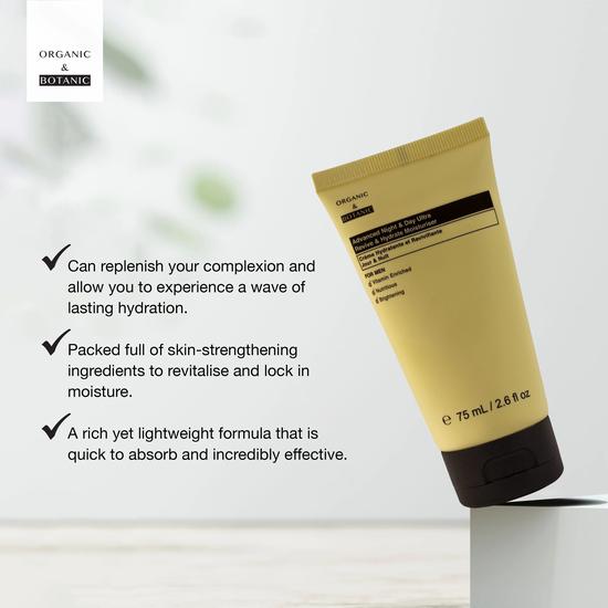 Organic & Botanic Advanced Night & Day Ultra Revive & Hydrate Moisturiser For Men 75ml