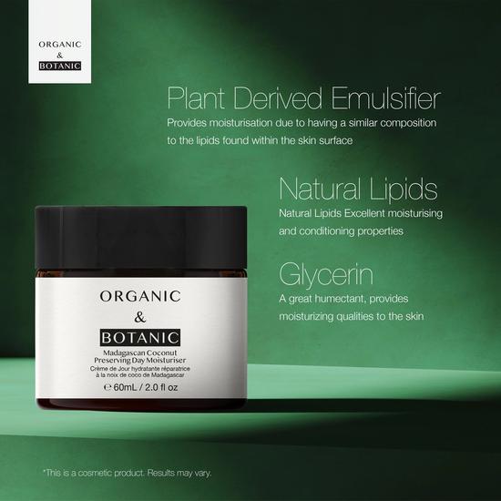 Organic & Botanic Madagascan Coconut Day Moisturiser 60ml