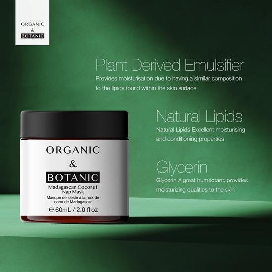 Organic & Botanic Madagascan Coconut Nap Mask 60ml