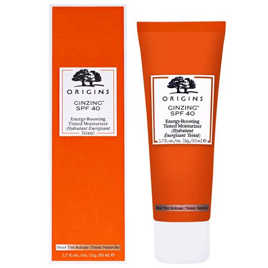 Origins GinZing SPF 40 Energy-Boosting Tinted Moisturiser Sheer Tint Release 50ml