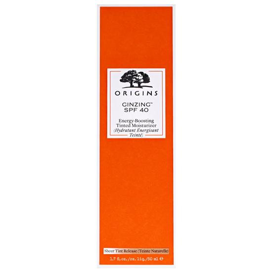 Origins GinZing SPF 40 Energy-Boosting Tinted Moisturiser Sheer Tint Release 50ml